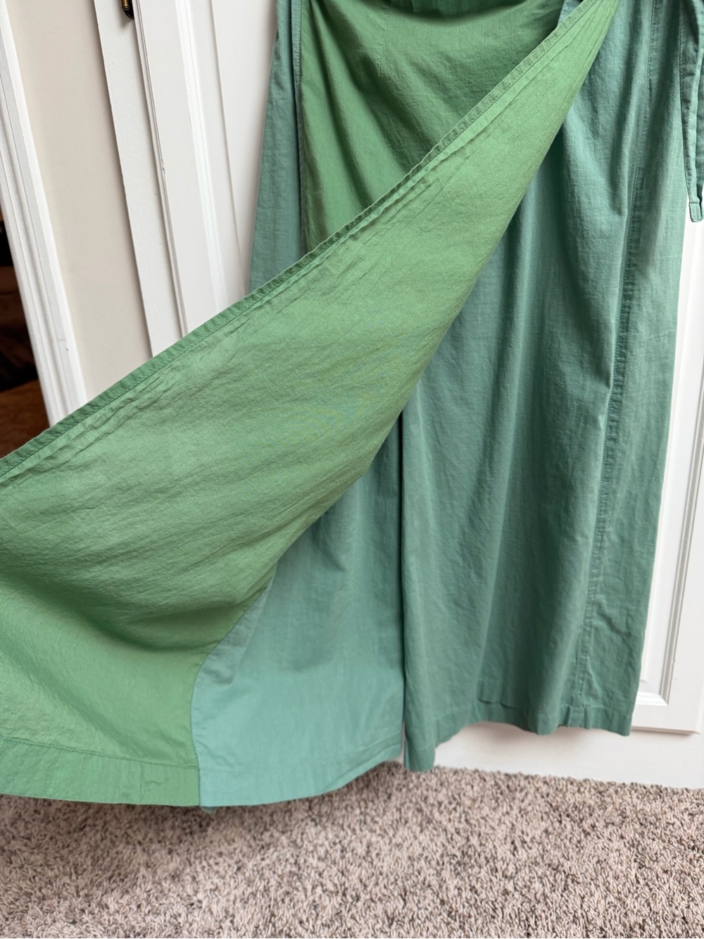 Gudrun Sjoden Organic Cotton Wrap Pants Green Size Small - Picture 5 of 10